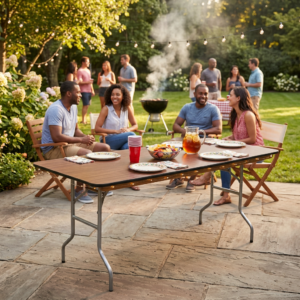 Rectangular - 4ft Banquet Wood Table (4-6 people)