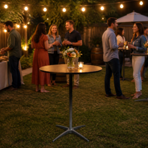 Round – 36in Tall Cocktail Table (5-6 people standing)