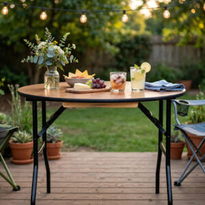 Round – 36in Wood Table (2-4 people)