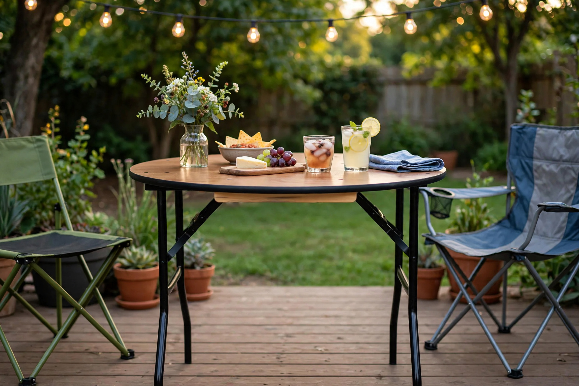 Round – 36in Wood Table (2-4 people)